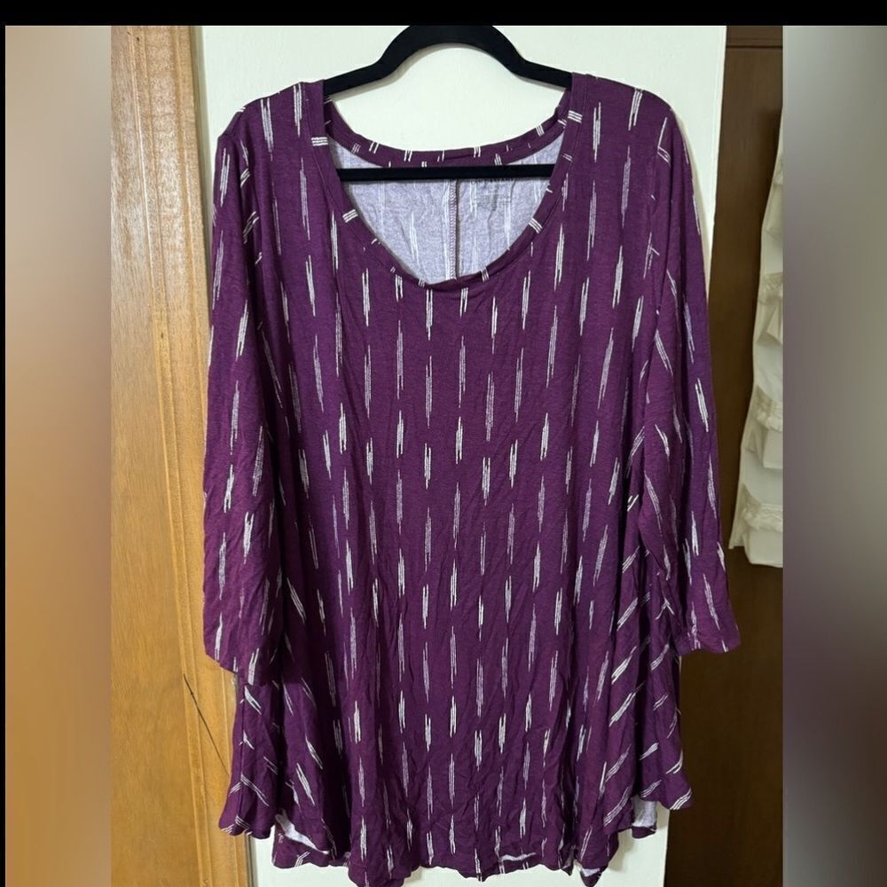 22/24 Lane Bryant swing tunic purple